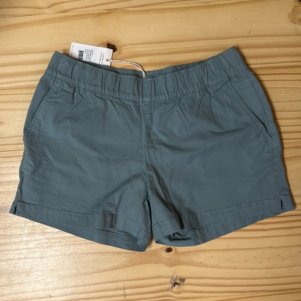 Free Fly stretch canvas shorts in shale green